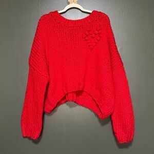 Red Crew Neck Sweater